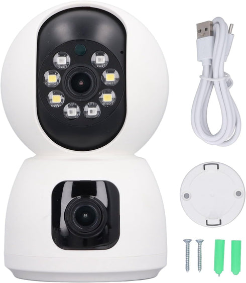 RYGVPR 1080P 2 24 HD Dual Lens Security Camera Remote Connection Way Talk Baby Monitoring Outdoor Indoor Intercom