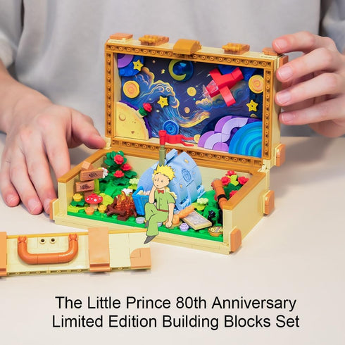 PANTASY The Little Prince Suitcase Building Blocks Set, Construct, Create, Play Building Kit for Adults