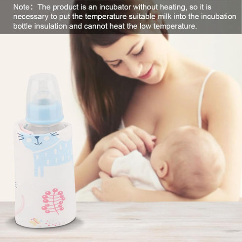 GOTOTOP Bottle Warmer Bag, Bottle Warmer Case Milk Warmer, Portable Cooler Bag with USB Charging Port for Baby