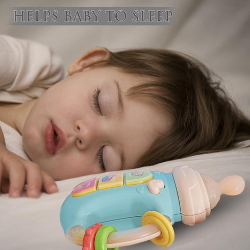 Baby Musical Toy 18M+ - Cute Light Up Music Baby Bottle, Early Learning Educational Toy for 2-3 Years Old
