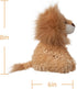 Apricot Lamb Toys Plush Yellow Lion Stuffed Animal, Soft Cuddly, Perfect for Child (8 Inches)