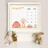 Farm Theme Baby Monthly Milestone Blanket, Soft Flannel, 48x40in, Tractor and Barn Backgrounds, Newborn Mom Gifts, Baby