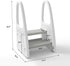 Counter, Toddler Step Stool for Bathroom Sink, Kids Two Step Stool for Toilet Potty Training and Kitchen Children Step