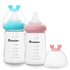 Glass Baby Bottles with Natural Response Nipple Size M - Anti Colic