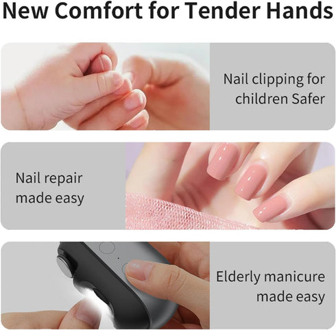 generic 3 1 Electric Nail Clippers for Seniors,Upgraded in Electric Automatic Nail Clippers for Thick, Toenail Clippers