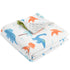 HOMRITAR Baby Blanket for Kids, Super Soft Minky Blanket with Dotted Backing, Dinosaurs Multicolor Printed for Toddlers
