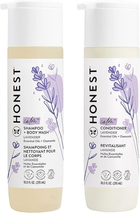 The Honest Company Baby Shampoo, Body Wash & Conditioner Duo, 2-in-1 Cleansing,