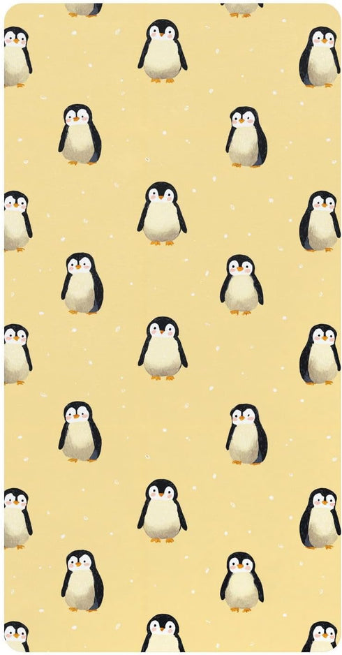 miaozhen Cotton Crib Sheets for Baby Boys Girls Soft Comfy Cute Animal Penguin