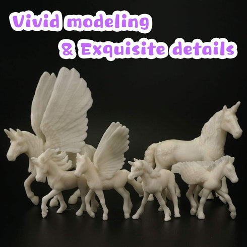 Set 3D Gift(6 DIY Painting Unicorn Kit Arts and Crafts for Kids or Girls Decorate and Drawing Toys for Children