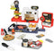 KiddoKraft Kids Pizza Play Set Pretend Pizza Kitchen Toy with Cutting Food, Grill,