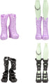 Barwa 10 Pairs Doll Shoes Accessories, Fashion High Heels, Sandals & Boots Pack