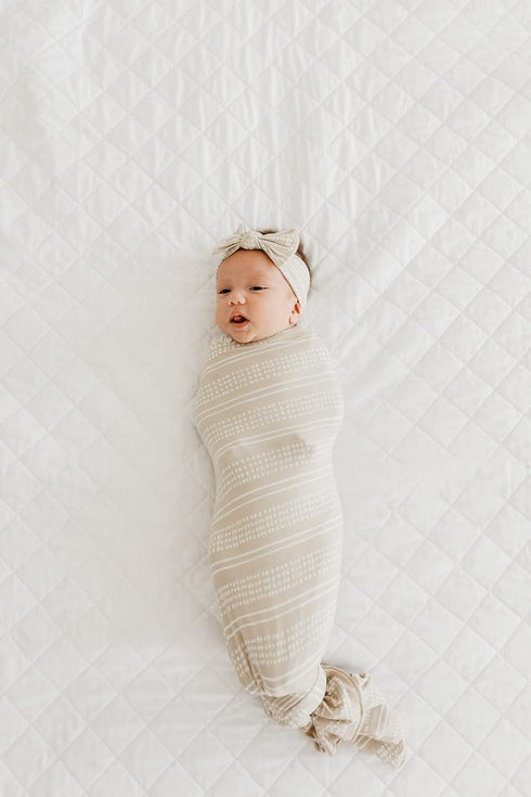 Copper Pearl Large Premium Knit Baby Swaddle Receiving Blanket Clay