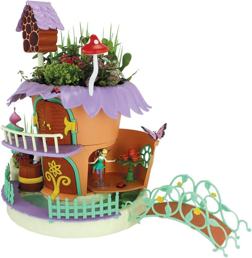 My Fairy Garden Nature Cottage Toy Figurine and Plant Kit - Grow Your Own Magical Garden with Fairy Isla, Ages 4+