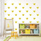 24PCS Mickey Mouse Head Wall Sticker, Cute Cartoon Wall Decal for Baby Nursery, Easy Removable Wall Art (Yellow, Vinyl)