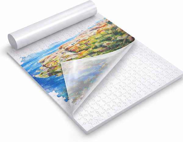 Extra-Long Puzzle Saver Sheets 0.8in x 12in Roll, High-Capacity Cuttable Sticker for