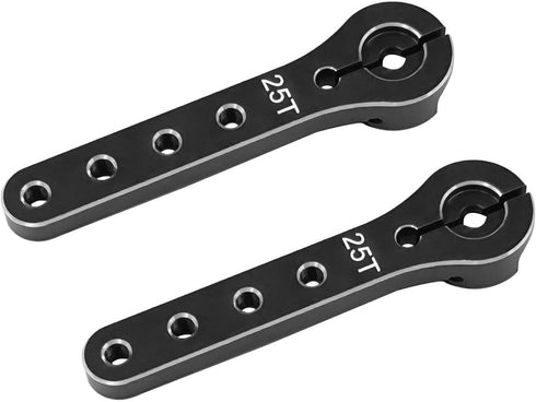 Nuofany 2pcs Servo Horn 56mm Metal 25T Metal Servo Arm Extension Servo Horn