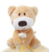 ZHome Newborn Infant Reassure Towel Baby Sleeping Toys Children Appease Towel Cloth with Baby Bear Doll Can Bite