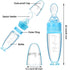 2 0-24 Pieces Silicone Baby Spoons Baby Feeding Spoon with Standing Base for Infant Months Dispensing and Feeding