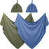 JaGely 2 Pcs Stretchy Baby Swaddle Blankets Set Extra Soft 47" x