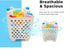 MAOUDA Bath Toy Bin, Stand Up Bath Toy Storage, Foldable Bath Toy Holder for Bathtub, Quick Drain Drying Shower Toy