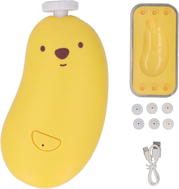 Pssopp Electric Gentle Baby Nail Clipper, Sturdy ABS Material Multi Speed Fast