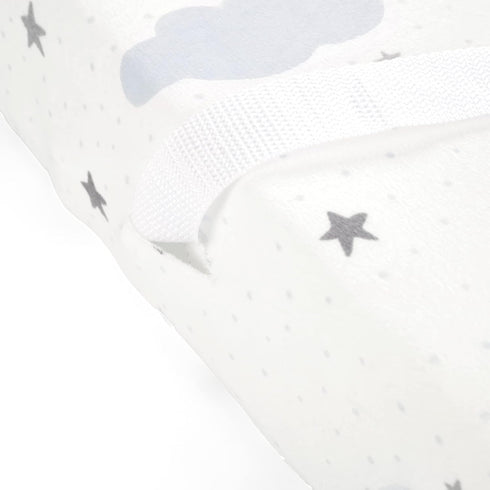 Lush Decor 32" 16" 5", Goodnight Little Moon Soft & Plush Changing Pad Cover, x x Blue