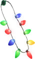 Windy City Novelties LED Christmas 9 Bulb Necklace, 6 Dynamic Light Modes for Parties, Caroling, Gatherings