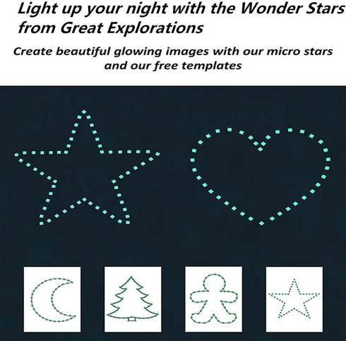 Aooyaoo 452Pcs Glow in The Dark Stars Wall Stickers, 3D Glowing Stars for Ceiling and Wall Decals, Green