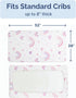 Pack 2 52x28x8in Baby Crib Sheets for Boys & Girls - of Fitted Microfiber Crib Sheets for Standard Crib & Toddler
