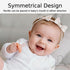 2-Pack 0-6 Symmetrical Garkoko Newborn Pacifiers with Clip & Case, Months, Breastfeeding Pacifier, Nipple Pacifier