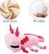Blue, Green, Pink, and Purple Axolot Plush Stuffed Toy, Soft Throw Pillow, Kids Birthday Gift for Holidays (4 PCS)