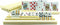 Yuanhe 4 Pack Plastic Domino Holders, Organizer Trays for Classic Board Games