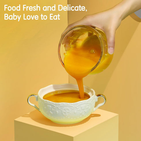 Baby Food Maker, Blender for Baby Food, Fruit, Vegetable, Meat Puree Maker for Fresh Nutritious Meals (White)