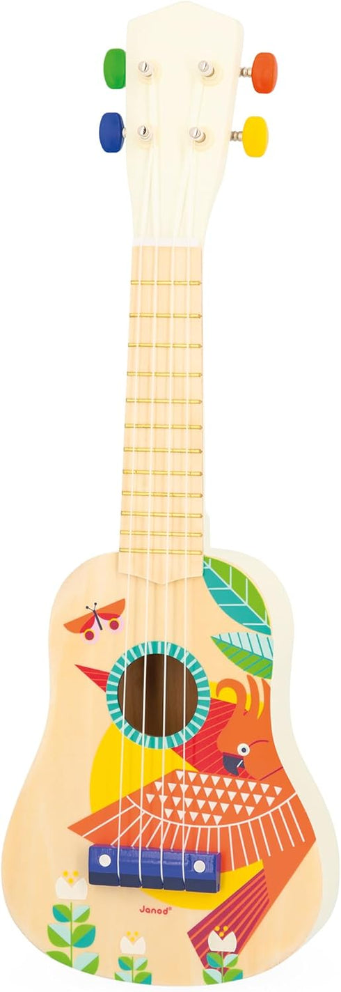 Janod Gioia Ukulele - Colorful Children's Guitar 20" Long for Ages 3 - 5 Years - J07652