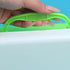 Xinsheinelry Set Box,Stackable Sand Tray with Lid Stickers Portable Sensory Bin for Kids Art Storage Blue Green