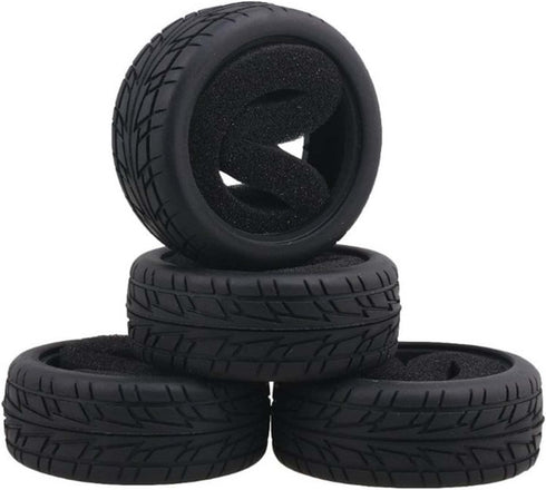 4PCS RC Car Tires for 1:10 On-Road Touring Car Traxxas HSP Tamiya HPI Kyosho (B)