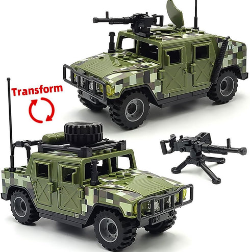 Military Toy Model Car Guard Tower - Weapon Pack Building Block Toys for Boys Age 6-12 Years (173pcs)