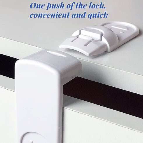2 Pack Child Safety Refrigerator Lock - Anti-Opening Locks for Home Fridge Freezer Door with 3M Adhesive