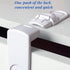 2 Pack Child Safety Refrigerator Lock - Anti-Opening Locks for Home Fridge Freezer Door with 3M Adhesive