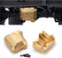 RCLions 2pcs Brass Diff Cover, Heavy Duty Front/Rear Axles Housing Cover for TRX4 T4 Upgrades, 1/10 RC Crawler