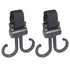 JOKOTI Upgraded Car Hook Baby Stroller Hooks for Hangings Diaper Bags Stroller Hook Stroller Accessories Travel, black