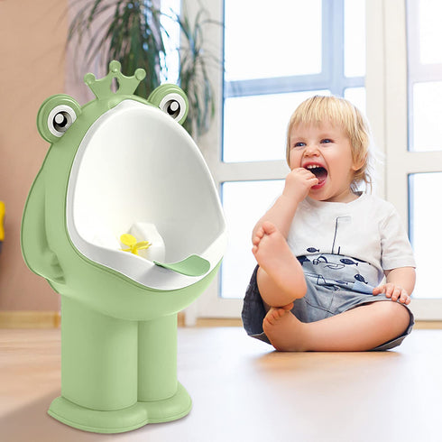 FIABC Potty Training Urinal Boy Urinal Kids Toddler Pee Trainer Bathroom Funny Baby Training PottiesGreen