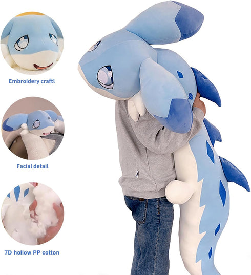 OSOCU 60 Inch Blue Chillet Plush Toys - Giant Soft Figure Doll - Huggable Stuffed Animal Plushies - Furry Stuffed