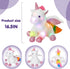 16.5" White Light up Musical Unicorn Stuffed Animal Glowing Singing Soft Plush Toys Decor Birthday Christmas Children's
