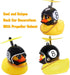 wonuu Rubber Duck Car Decorations - Cute Yellow Duck Dashboard Ornaments with Propeller (W-8&Black)