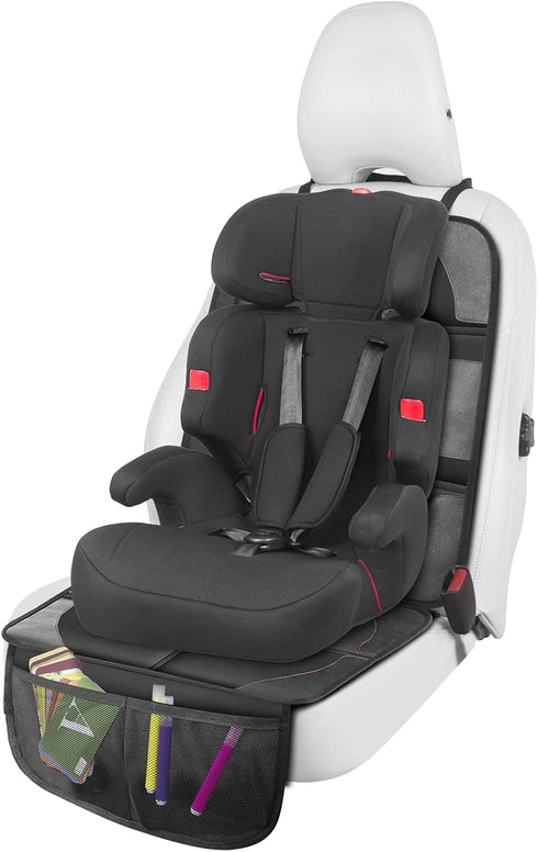 600D 1 Pack Car Seat Protector with Thickest Padding,Waterproof with Storage Pockets,Non-Slip Pets Fabric Child Baby