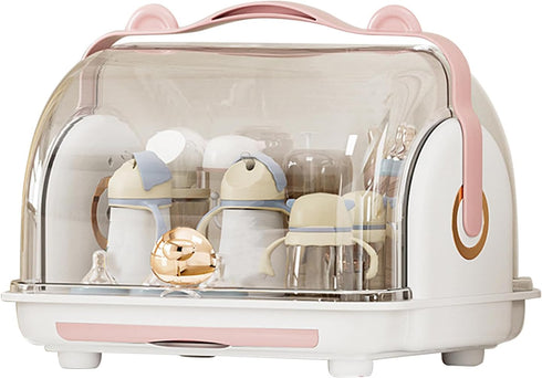 Pomya Baby Bottle Storage Box - Large Capacity Plastic Container