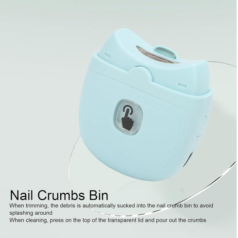 Generic Trimmer Electric Nail Clipper with Light, Curved Opening Rechargeable Automatic Nail for Baby Kids Elderly