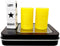 Left Right Center Dice Game Prime Set with 3 Dice + 40 Chips (Yellow).