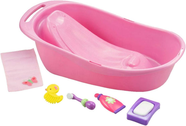 JC Toys Baby Doll Newborn Realistic Bath for Keeps Playtime! | Fits
